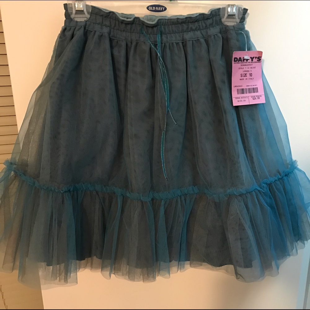 Made in Italy Teal girls tutu skirt